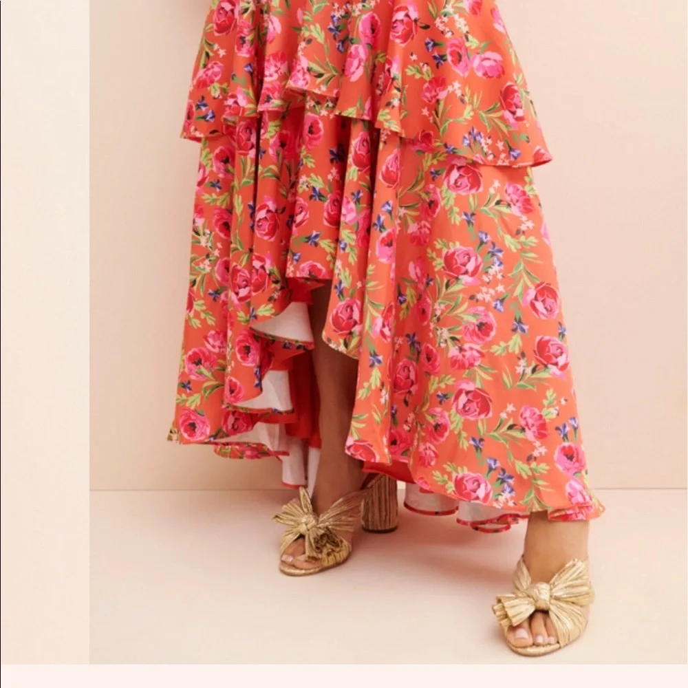 Keepsake the Label Peach Floral Maxi Dress - Picture 4 of 12